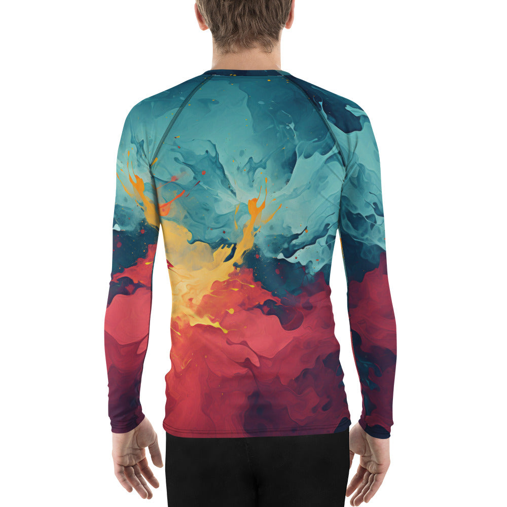 cat fire Men's Rash Guard