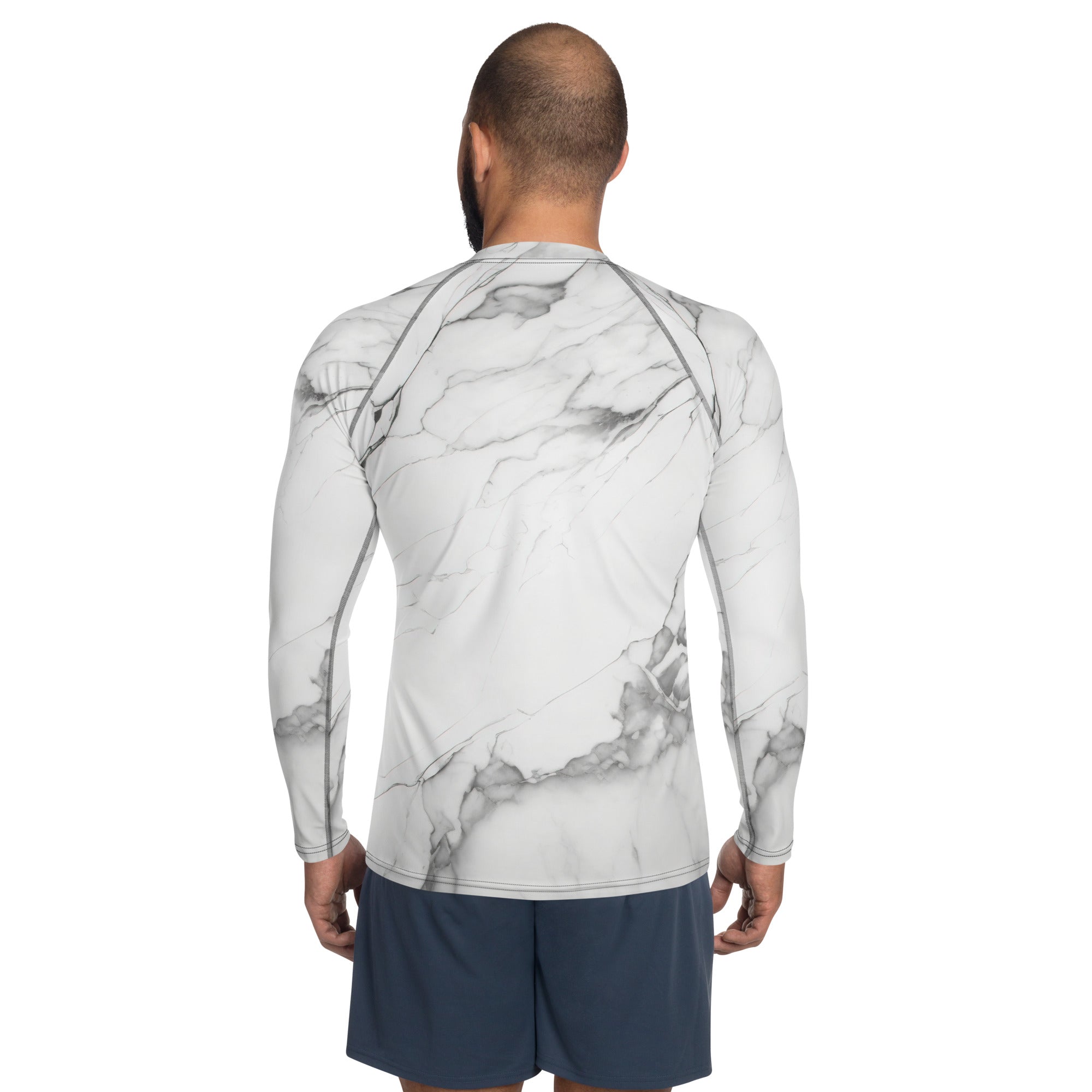 wolf marble Men's Rash Guard