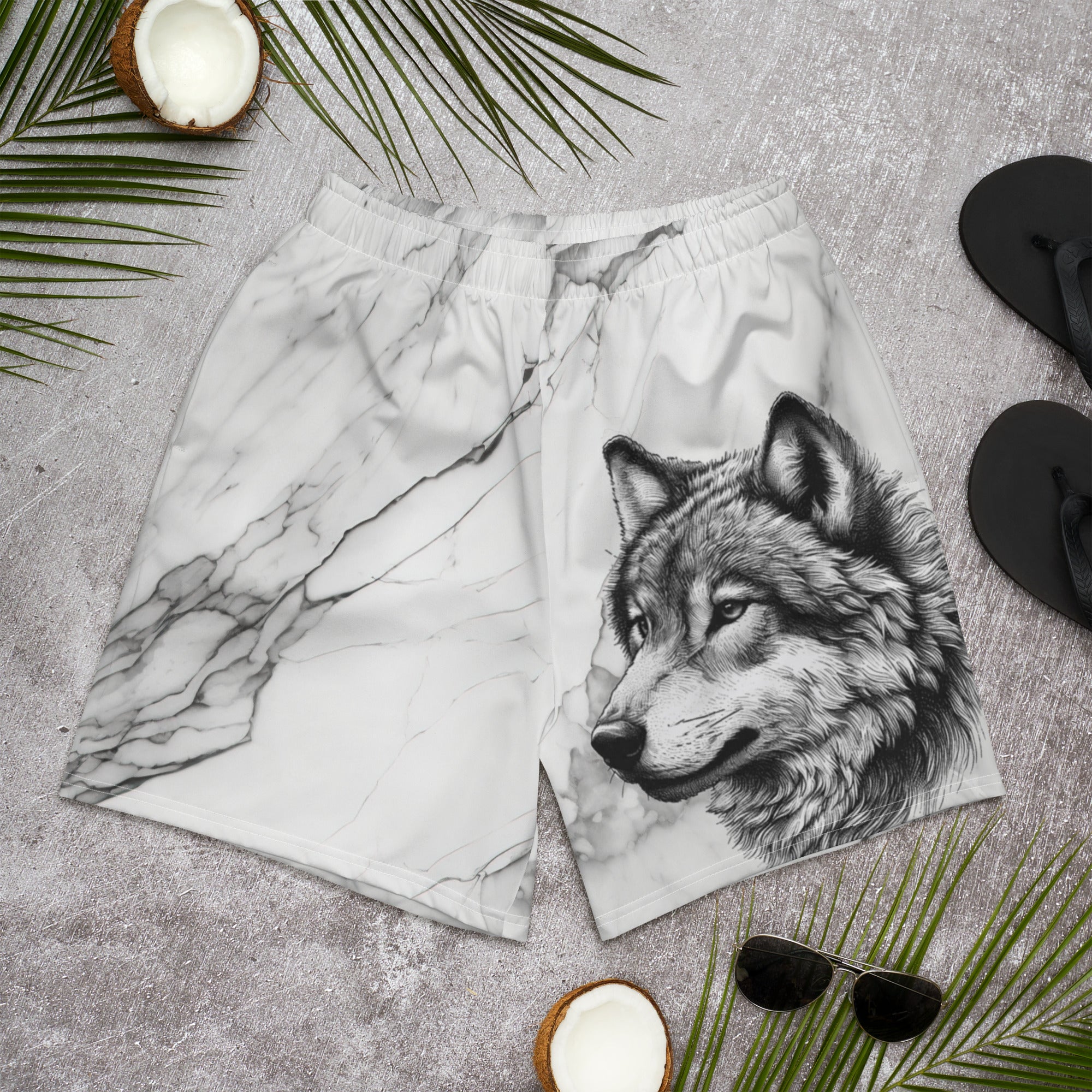 wolf Men's Recycled Athletic Shorts