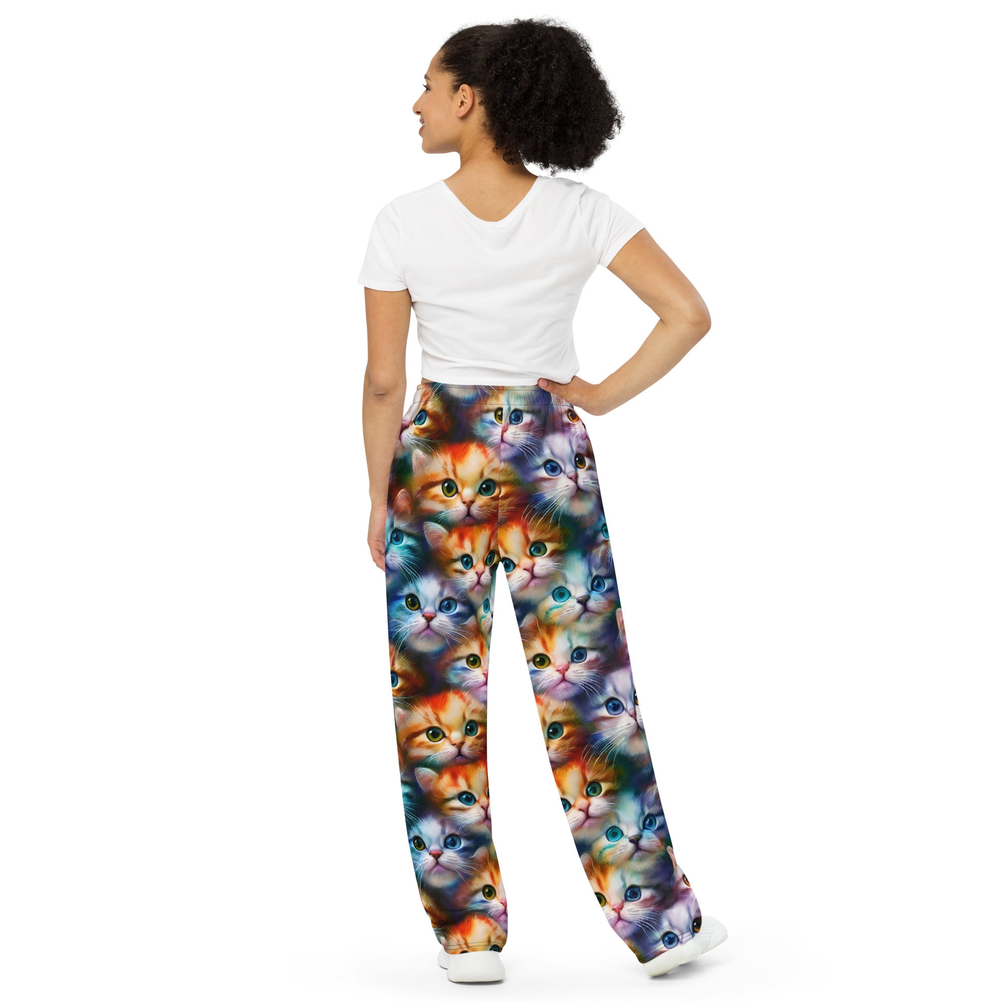 Cats unisex wide-leg pants