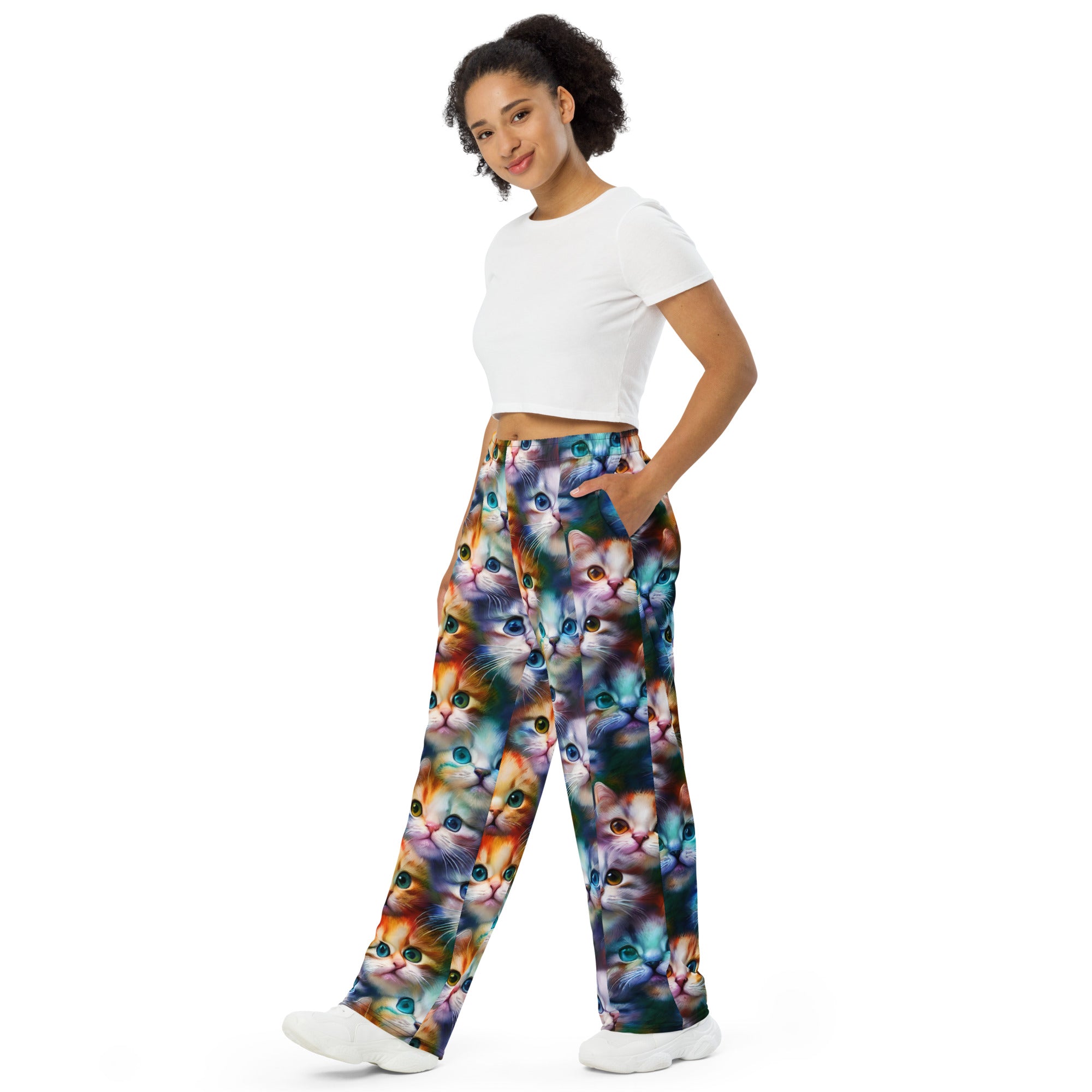 Cats unisex wide-leg pants