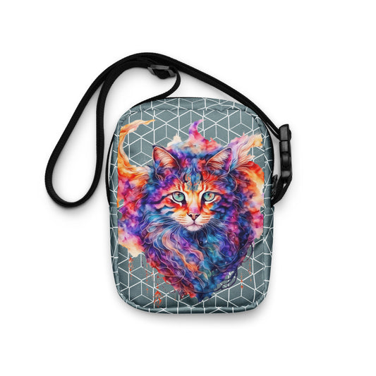 colorfull cat Utility crossbody bag