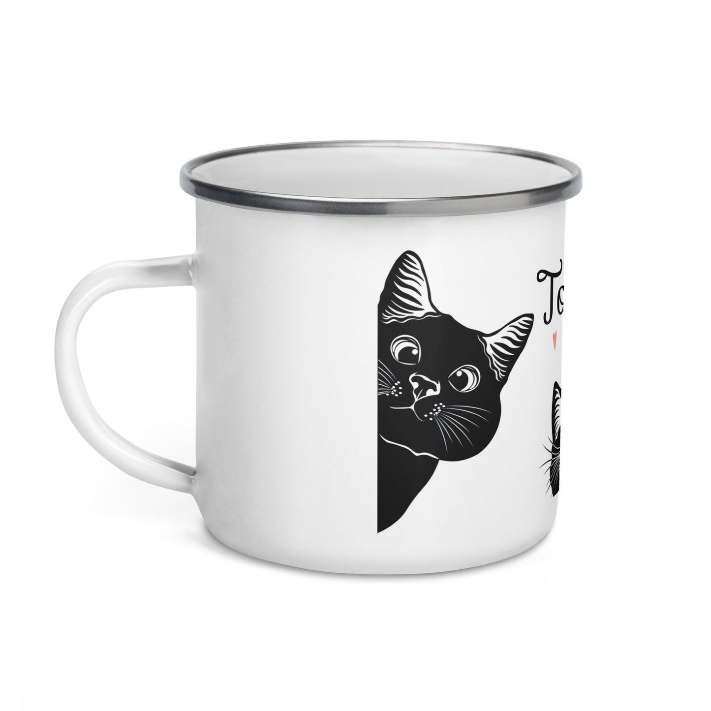 Cat Family Enamel Mug