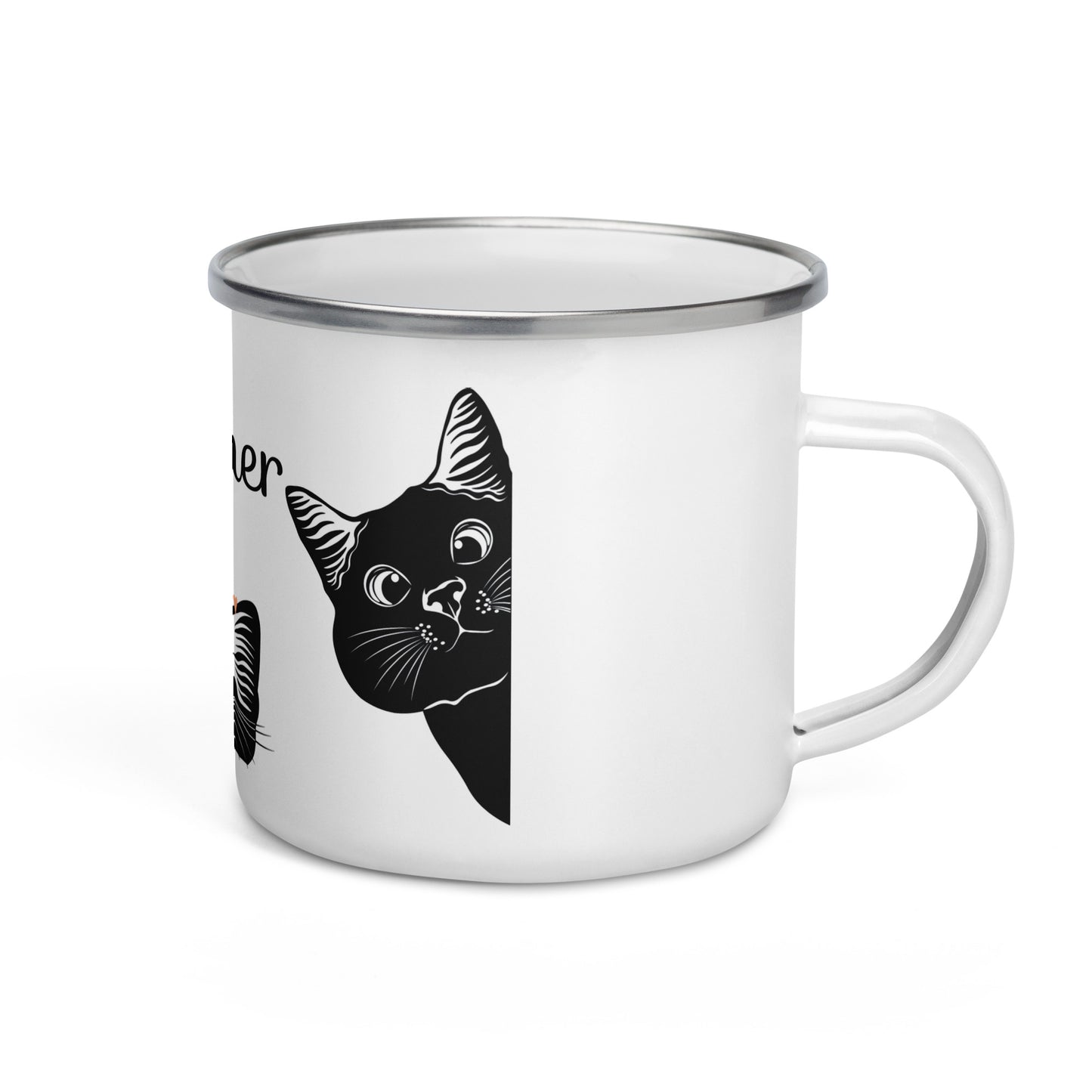 Cat Family Enamel Mug